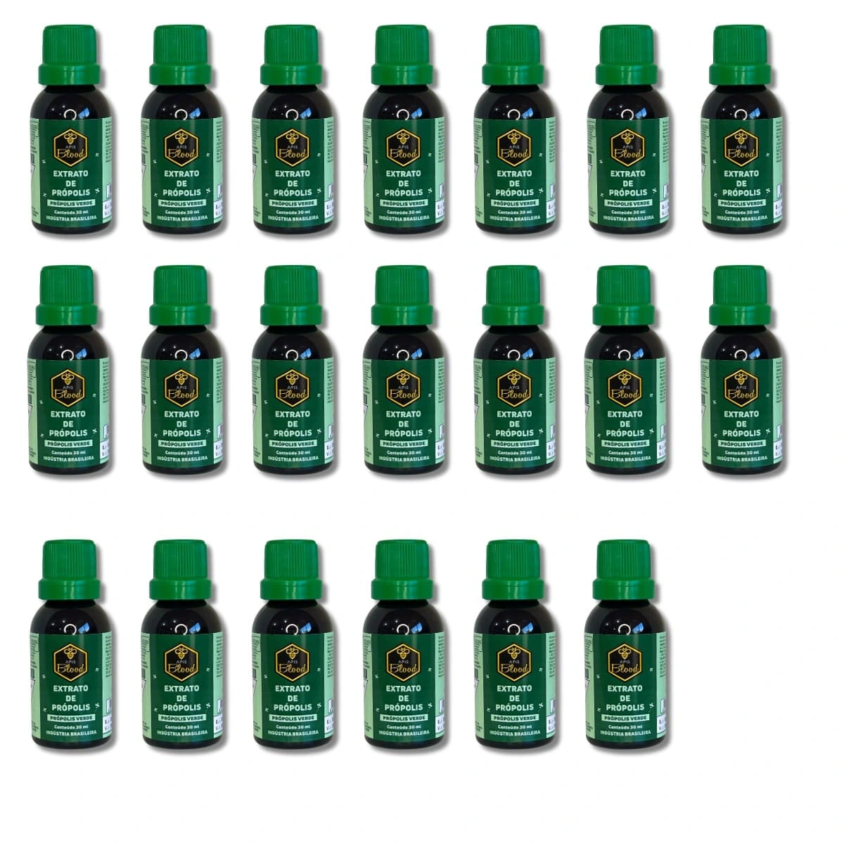 Kit 20x Extrato de Própolis Verde | Reforço para Imunidade | Apis Blood 30ml